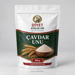 Diyet Atalık Un Çavdar Unu 500 g temsili ambalaj tasarımı