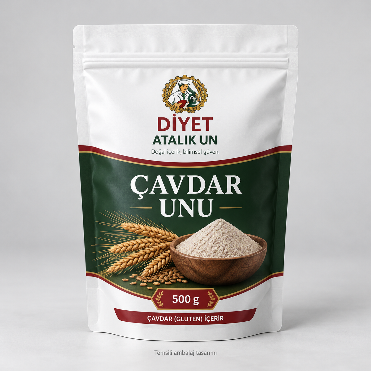 Çavdar Unu 500 g temsili ambalajı