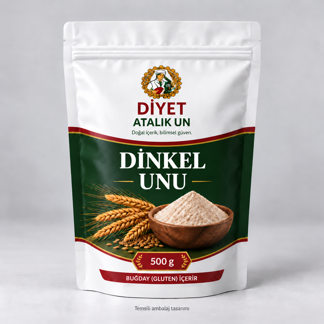 Dinkel Unu 500 g temsili ambalajı