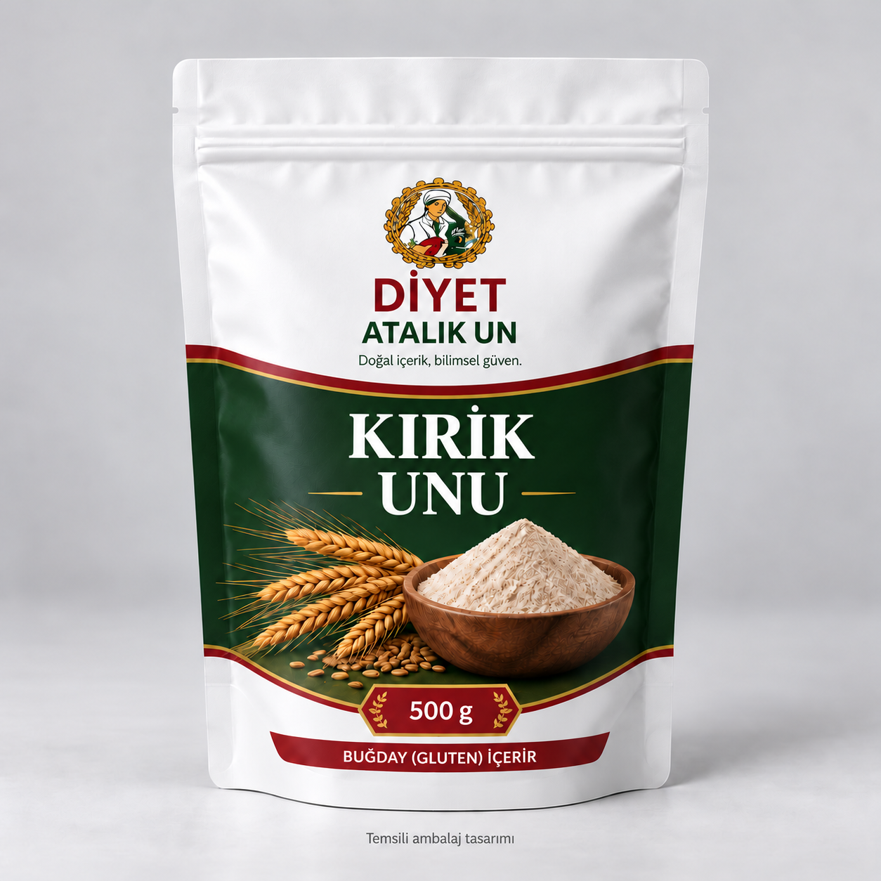 Kırik Unu 500 g temsili ambalajı