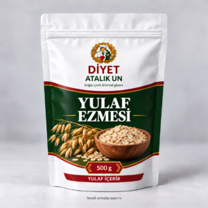 Diyetun Yulaf Ezmesi 500 g temsili ambalaj tasarımı