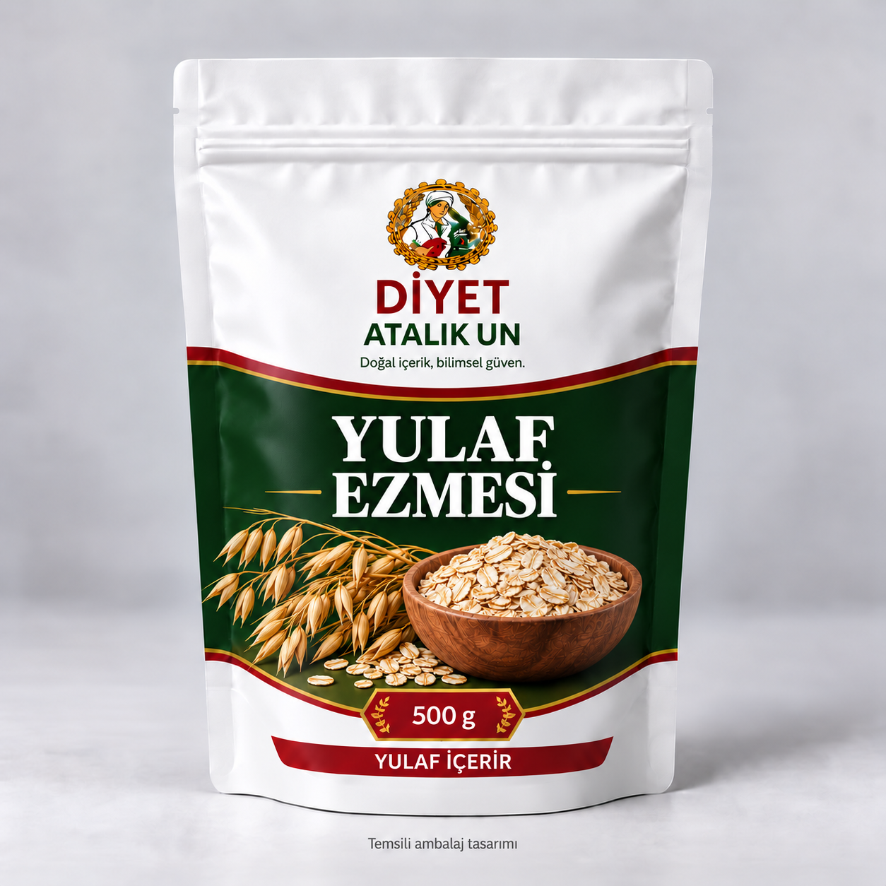 Yulaf Ezmesi 500 g temsili ambalajı